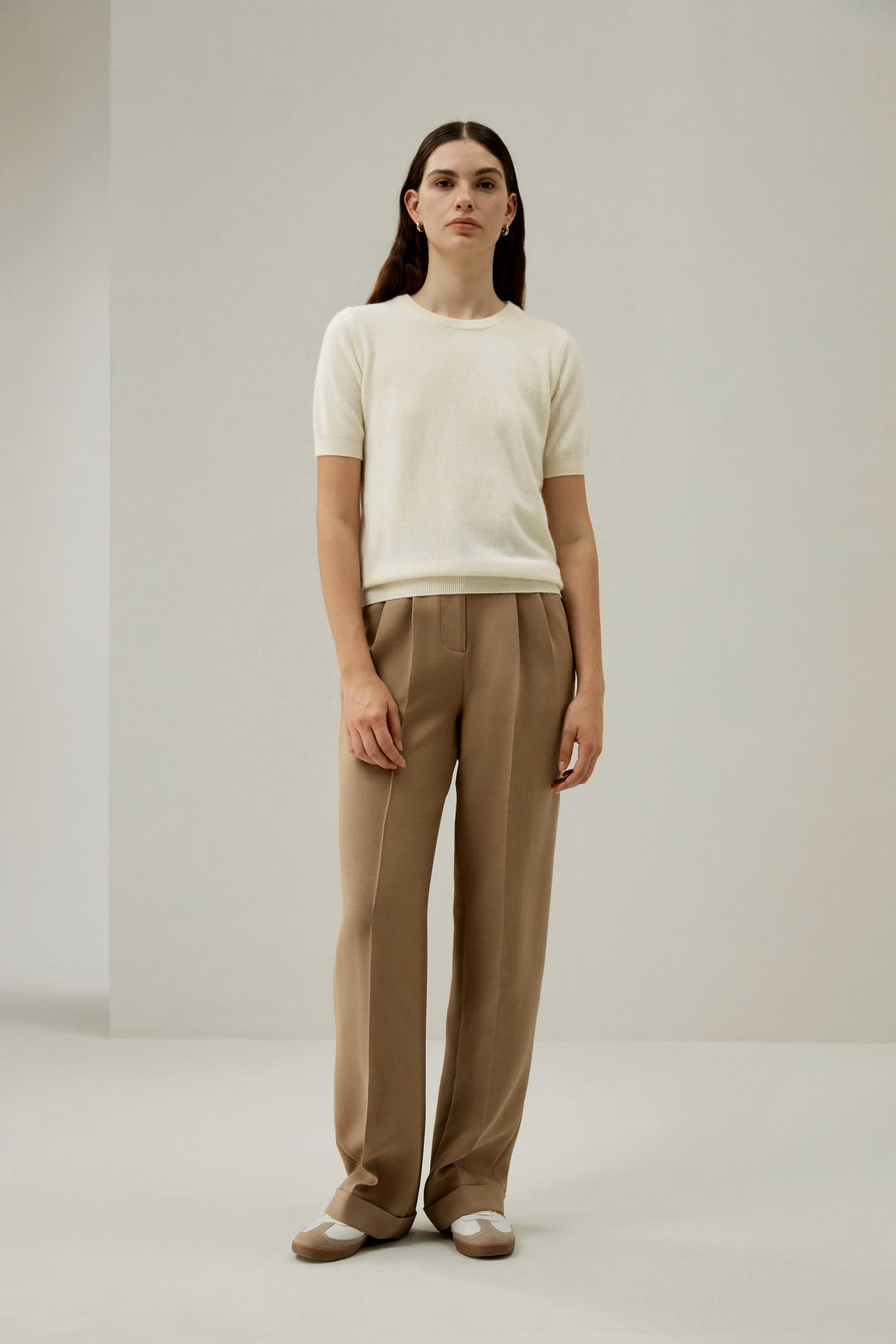 Crew Neck Basic Knit Top