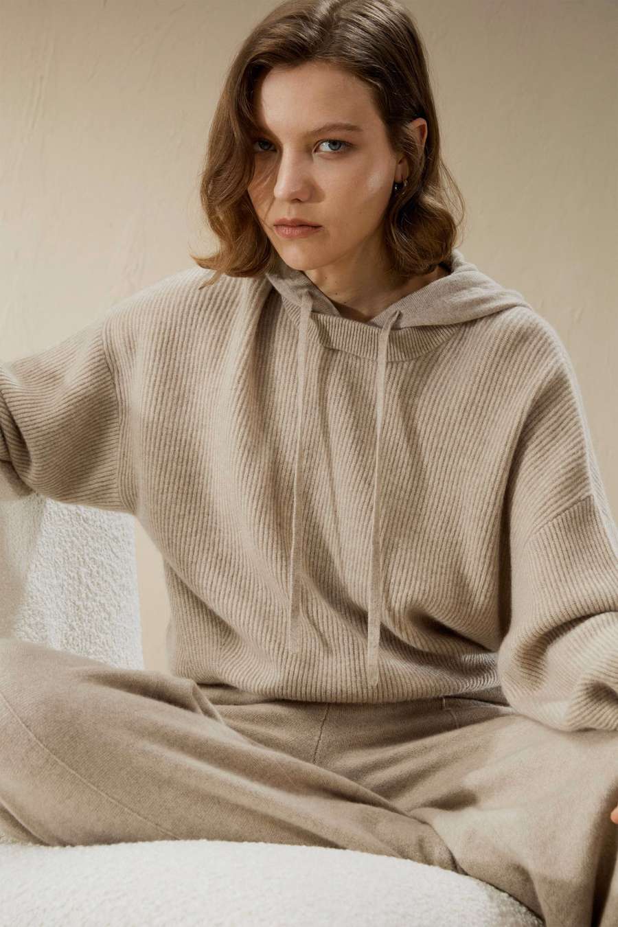 Eshe 2-in-1 Kasjmier Afneembare Hoodie