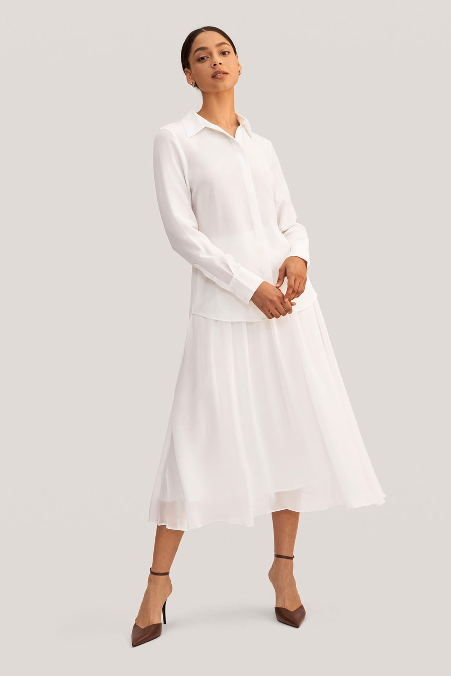 Klassieke Comfort Zijde Shirt