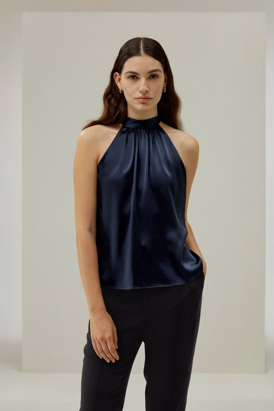 Minimalistische Allure Zijde Haltertop