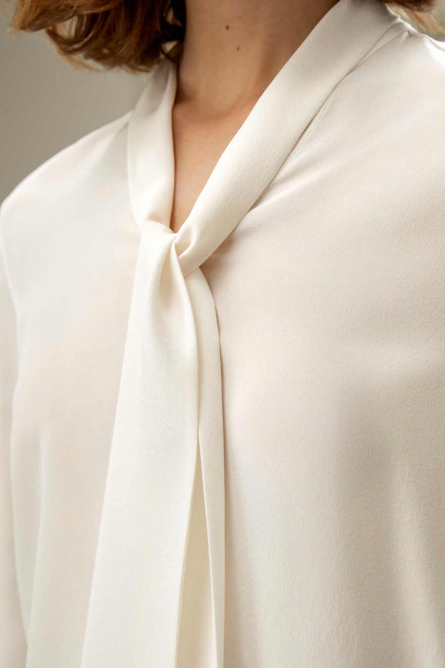 Zijde Vlinderstrik Blouse