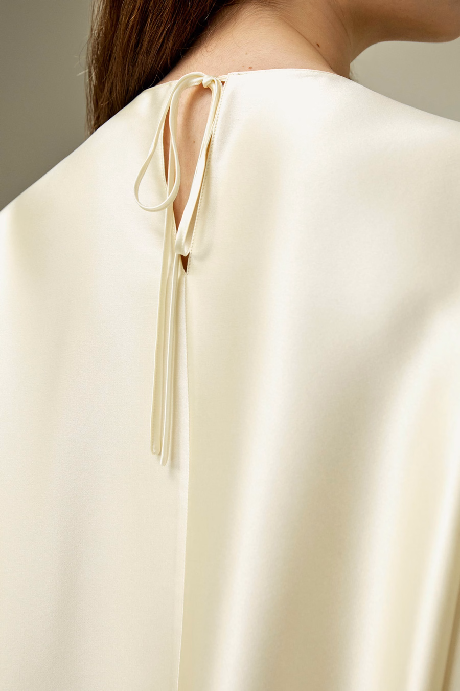 Ontspannen Zijde Crewneck Blouse