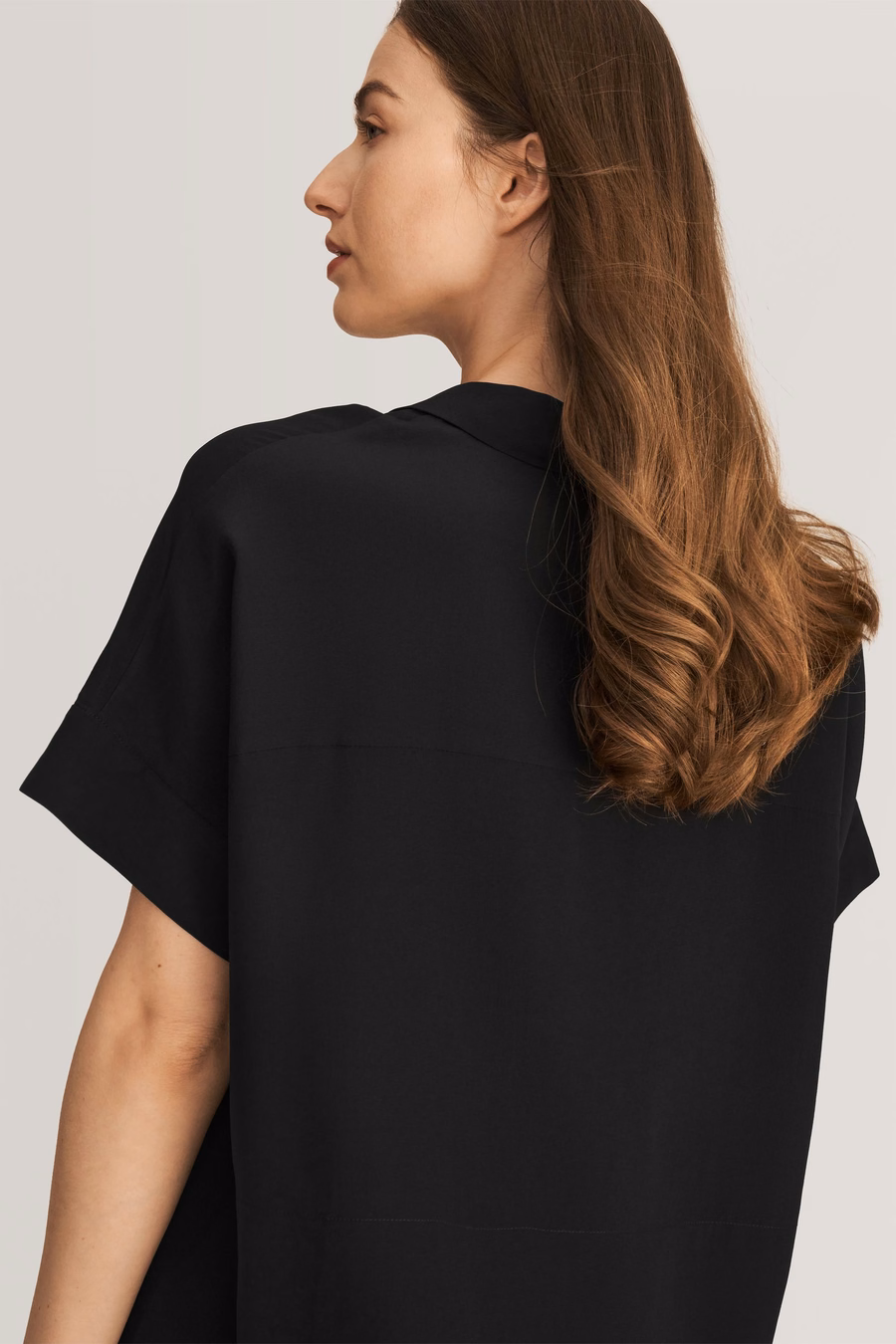 Casual Kort Mouwloos Losse Zijden T-shirt