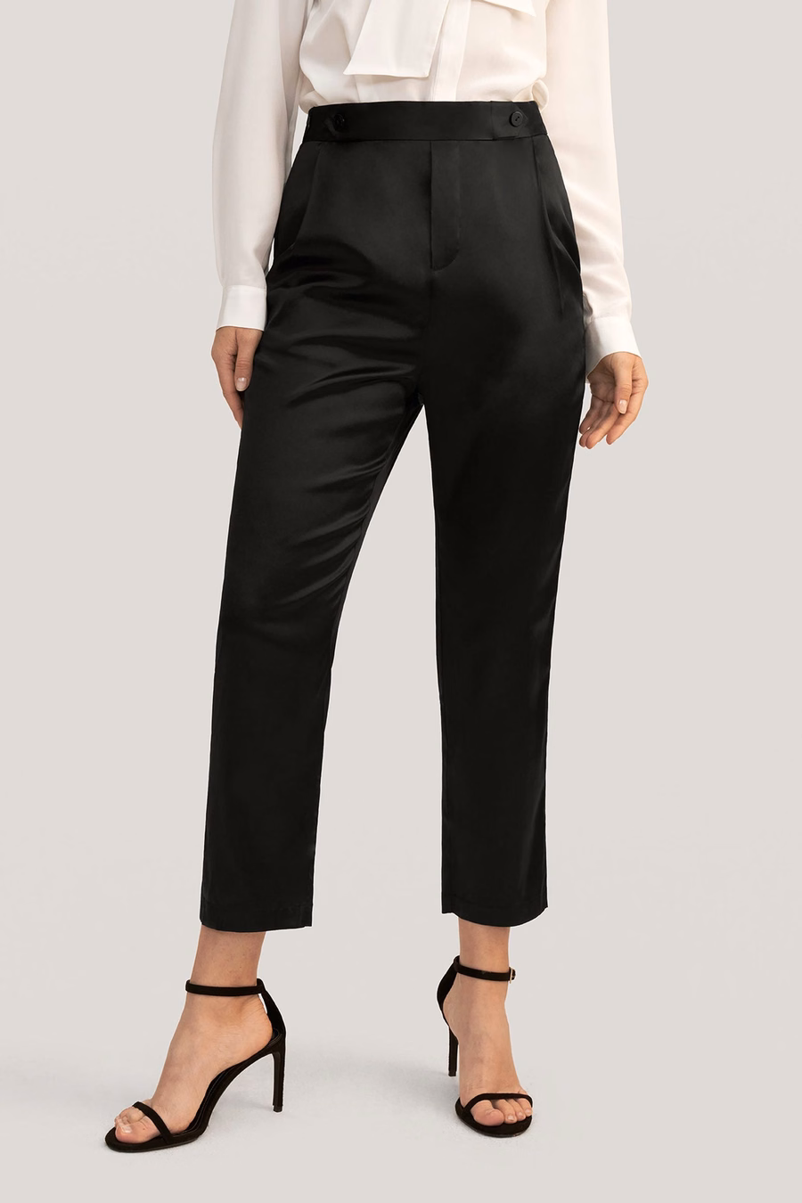 Comfort Fit Zijde Sigaretbroek