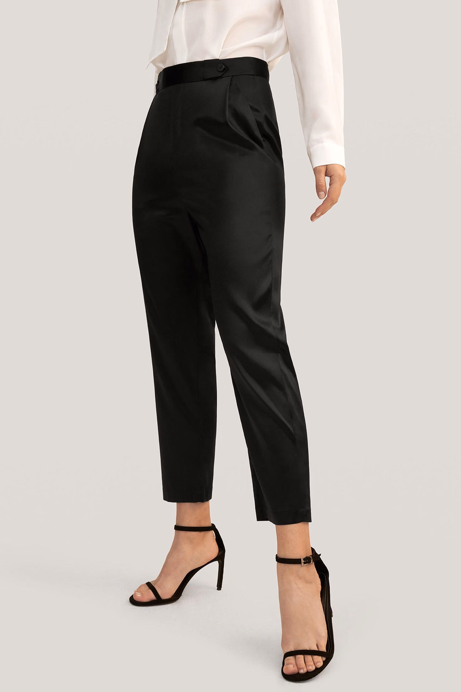 Comfort Fit Zijde Sigaretbroek