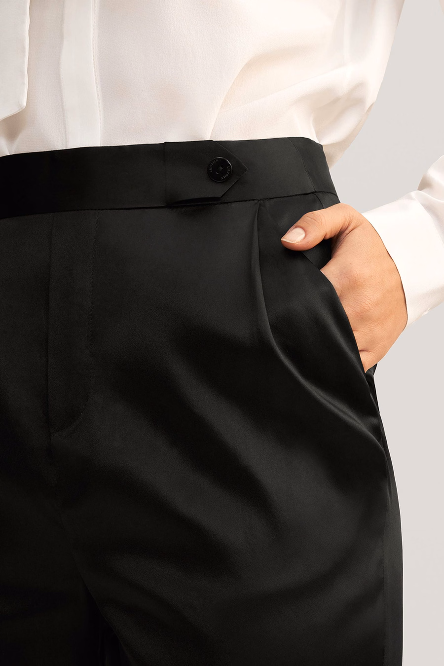 Comfort Fit Zijde Sigaretbroek