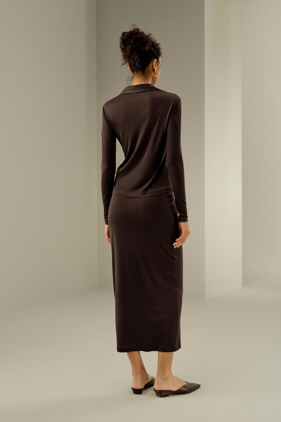 Elegante Zijden Midi Rok