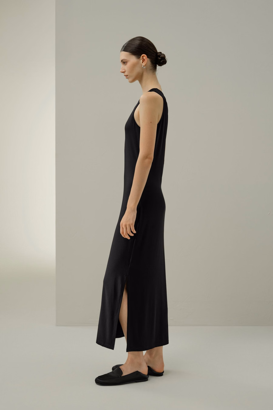 Silk Breeze Jersey Bodycon Maxi Dress
