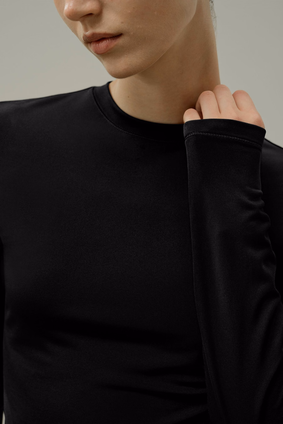 Zijde Breeze Jersey Lange Mouwen Slinky Top
