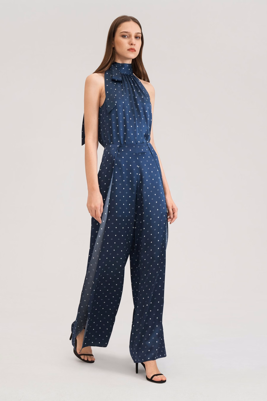 Wijdbenige Zijde Ginkgo Broek