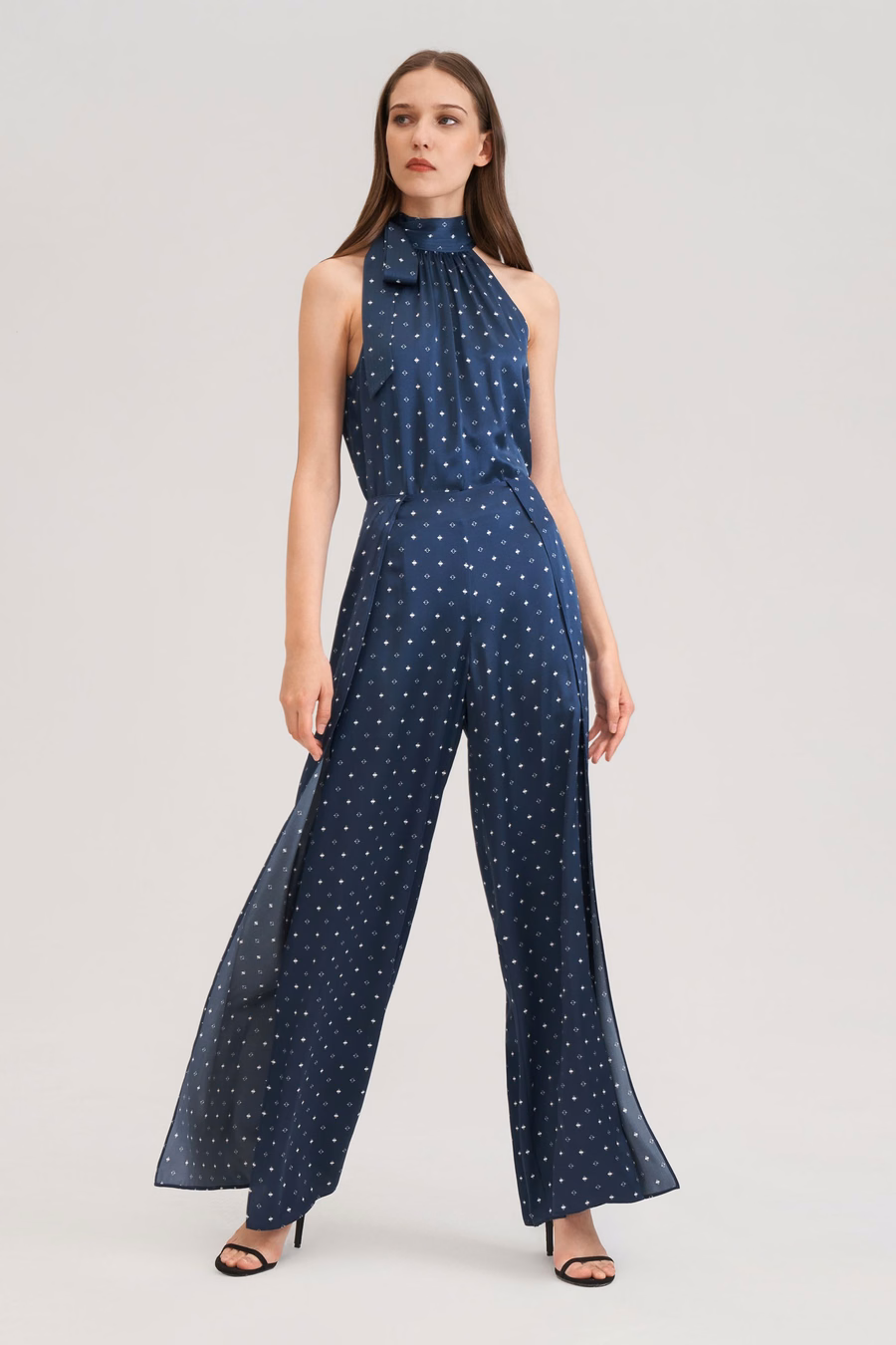 Wijdbenige Zijde Ginkgo Broek