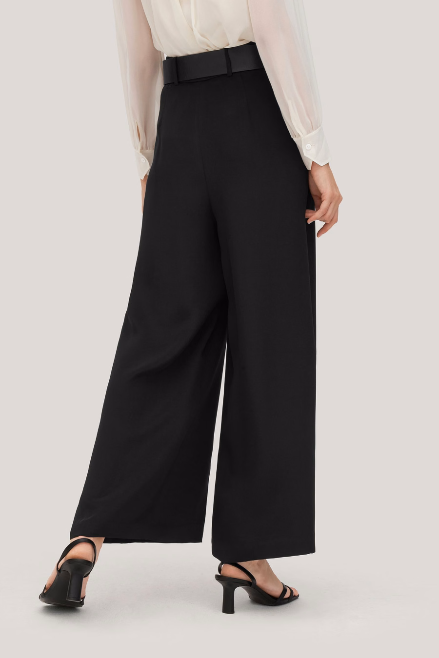 Zware Crêpe Zijde Iris Broek