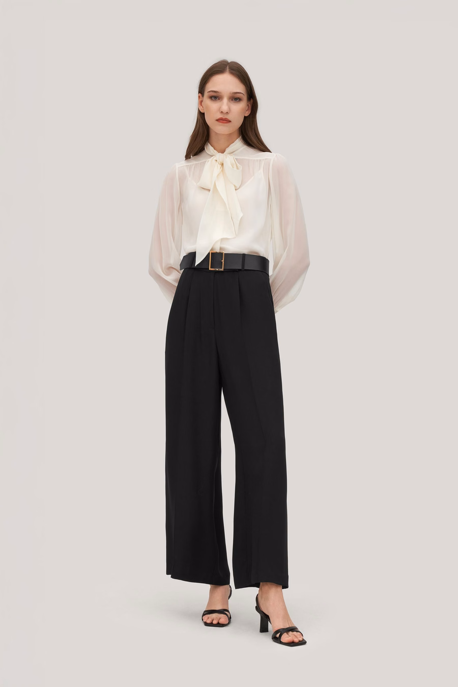 Zware Crêpe Zijde Iris Broek