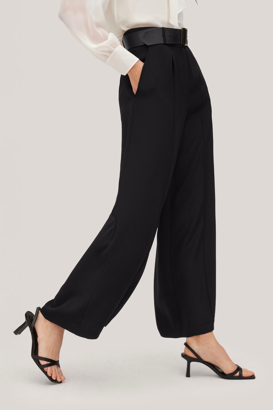 Zware Crêpe Zijde Iris Broek
