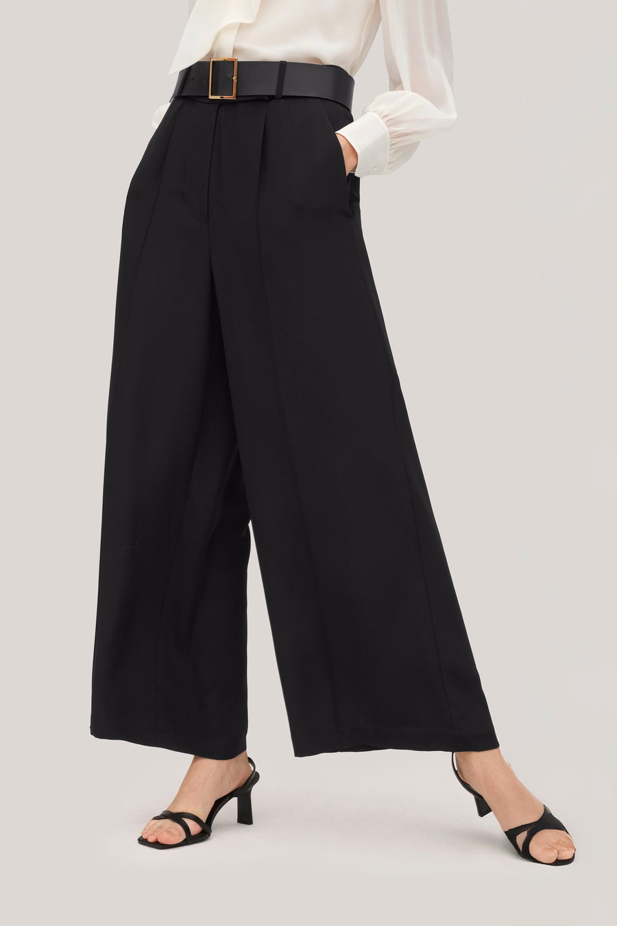 Zware Crêpe Zijde Iris Broek