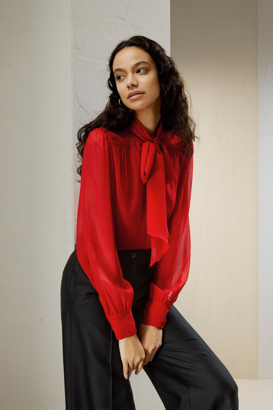 Strikzijde jasmijn blouse