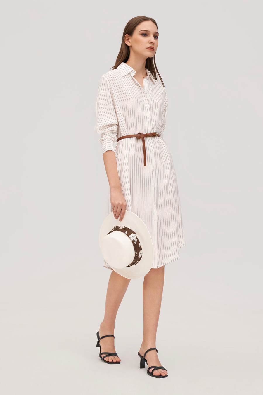 Gestreepte Freesia Shirtjurk