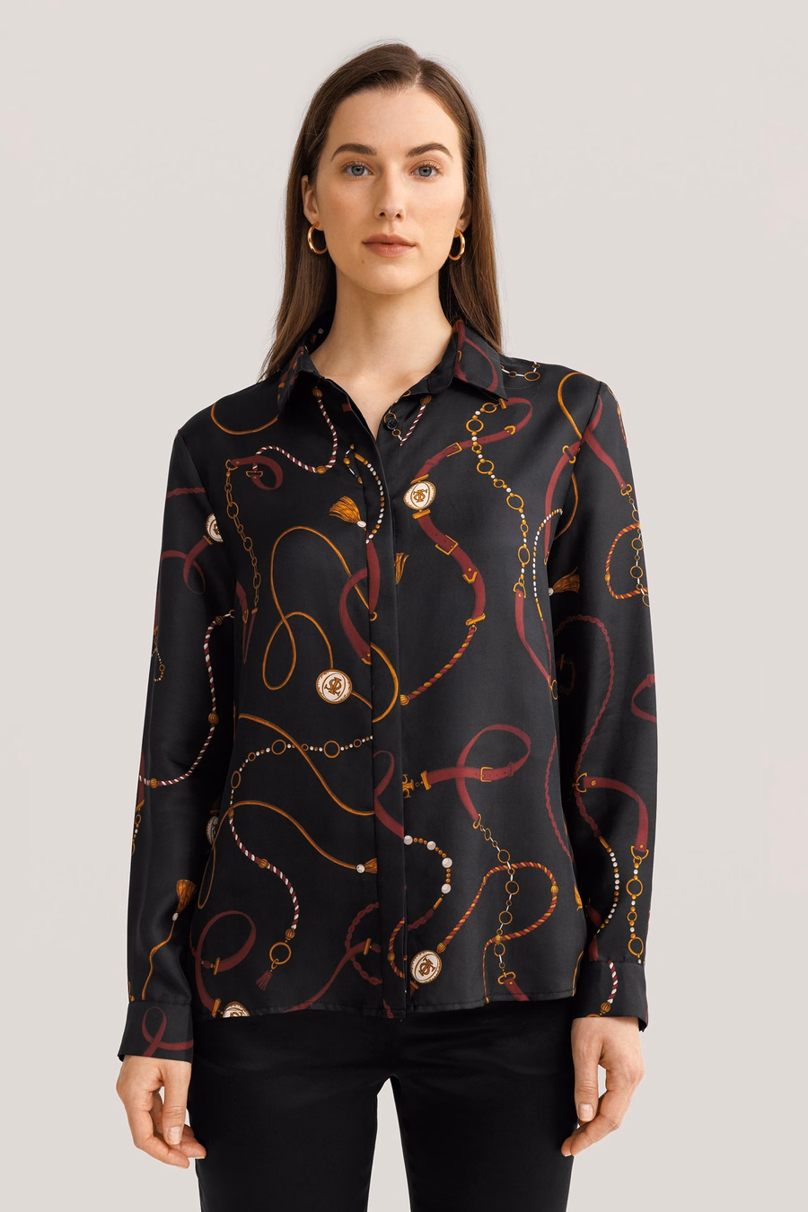 Louisville Print Silk Shirt