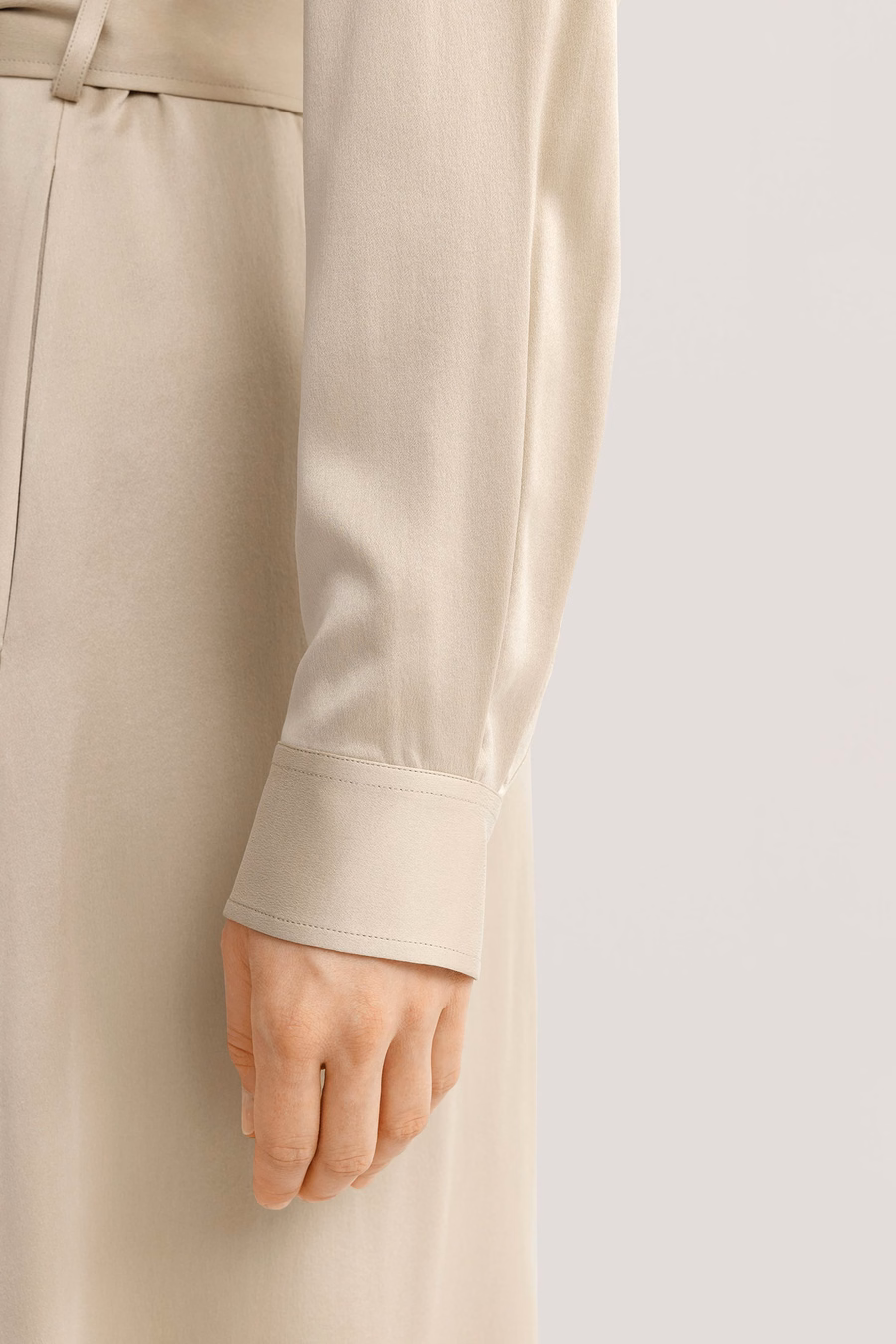 Zandgewassen Pocket Trench Dress