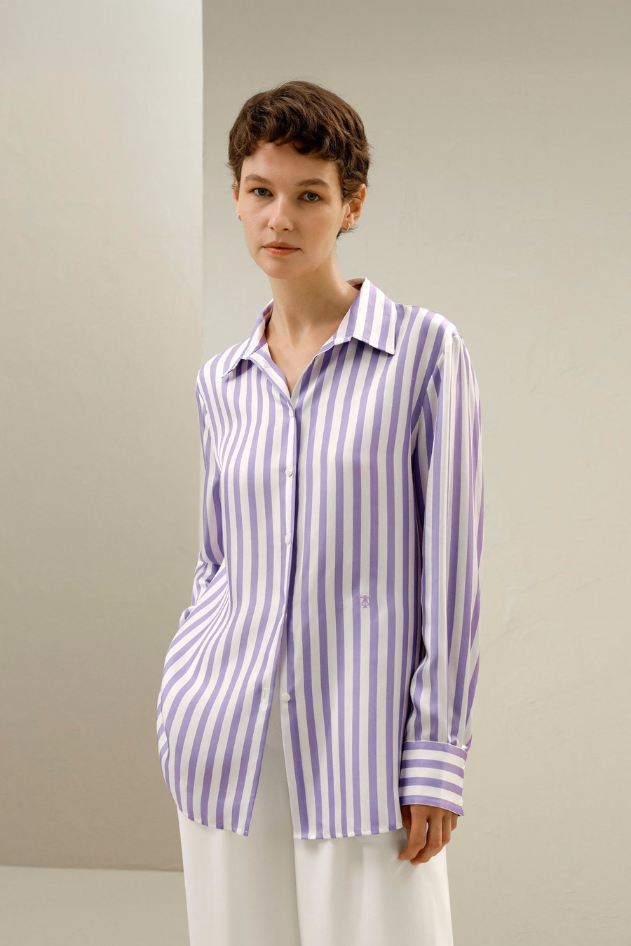 Amalfi Stripe Zijde Shirt