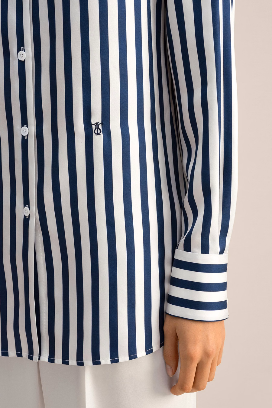 Amalfi Stripe Zijde Shirt