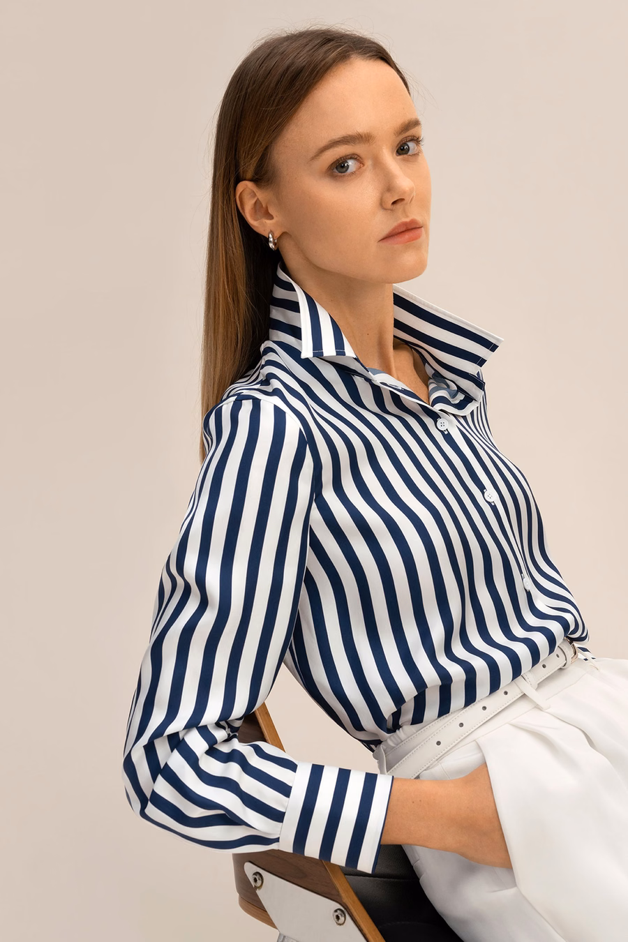 Amalfi Stripe Zijde Shirt