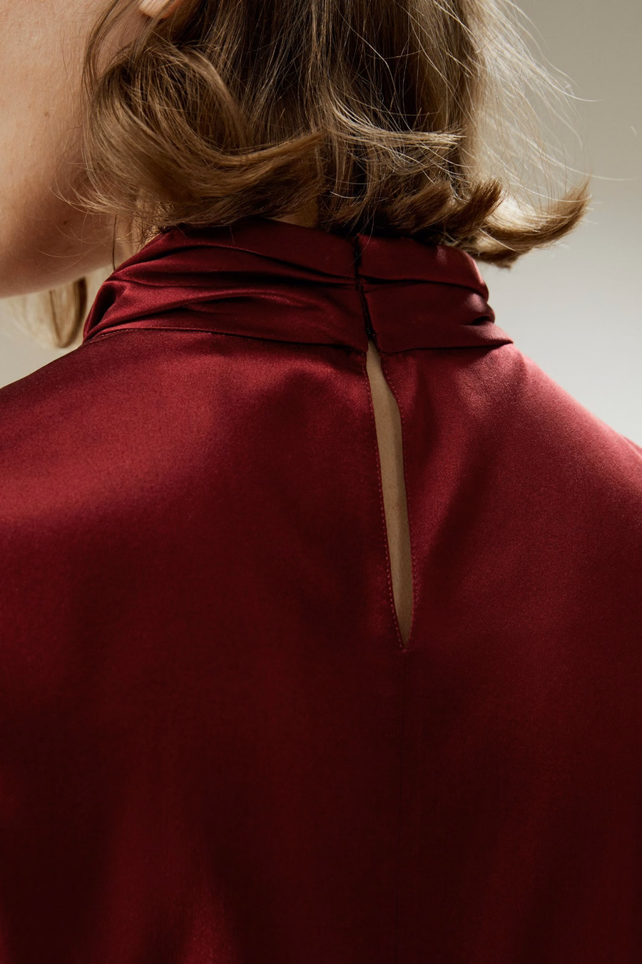 Asymmetrical Embellished Pleats Shirt