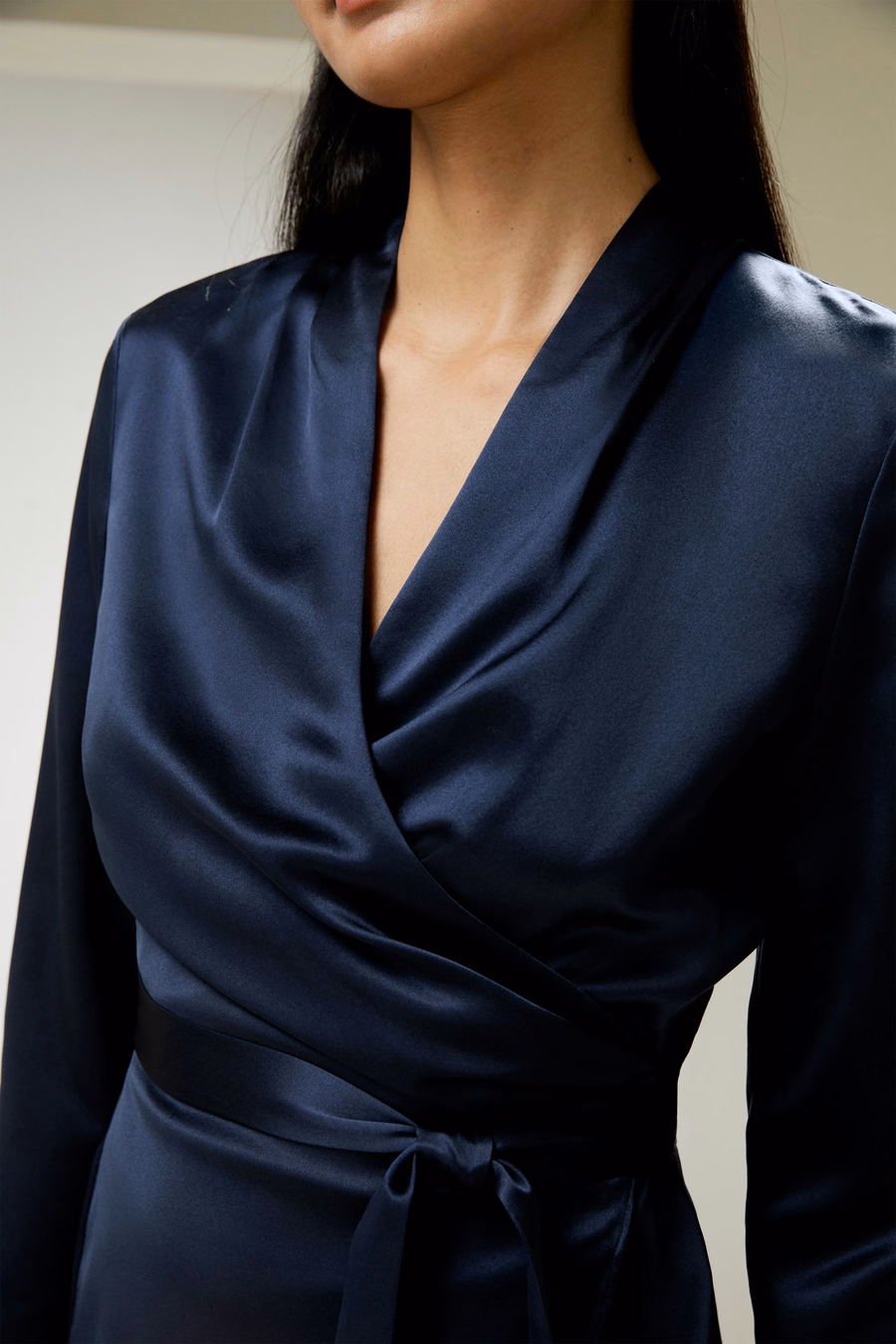 Silk Wrap Blouse