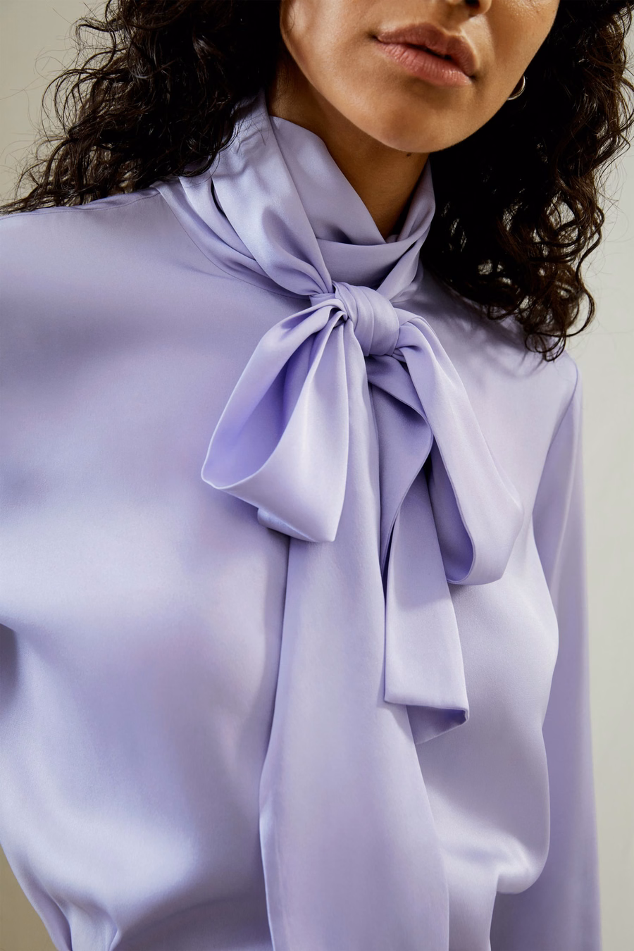 Zijde Turtleneck Riem Blouse