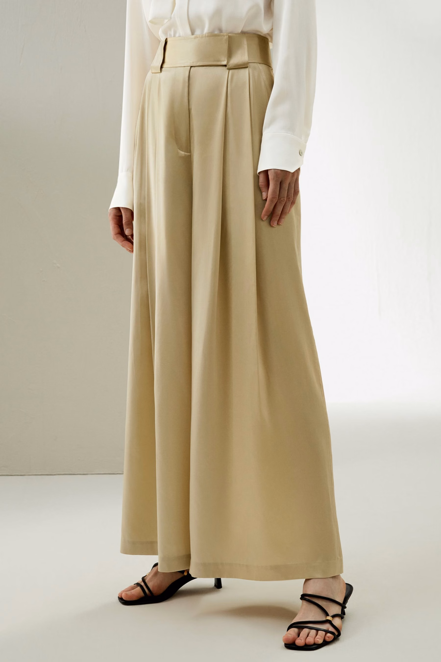 Watershine Zijde Wijd-Pantalon