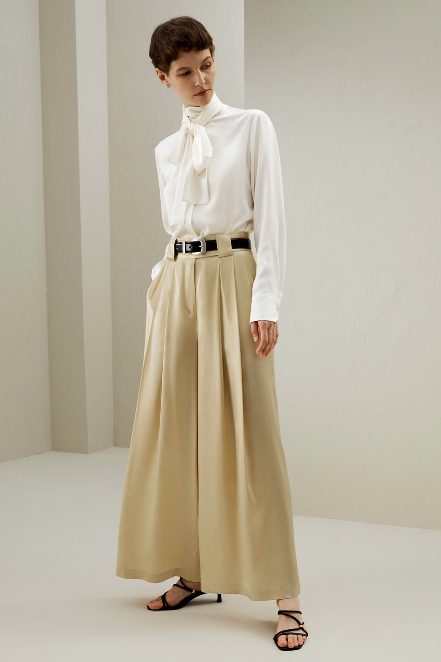 Watershine Zijde Wijd-Pantalon
