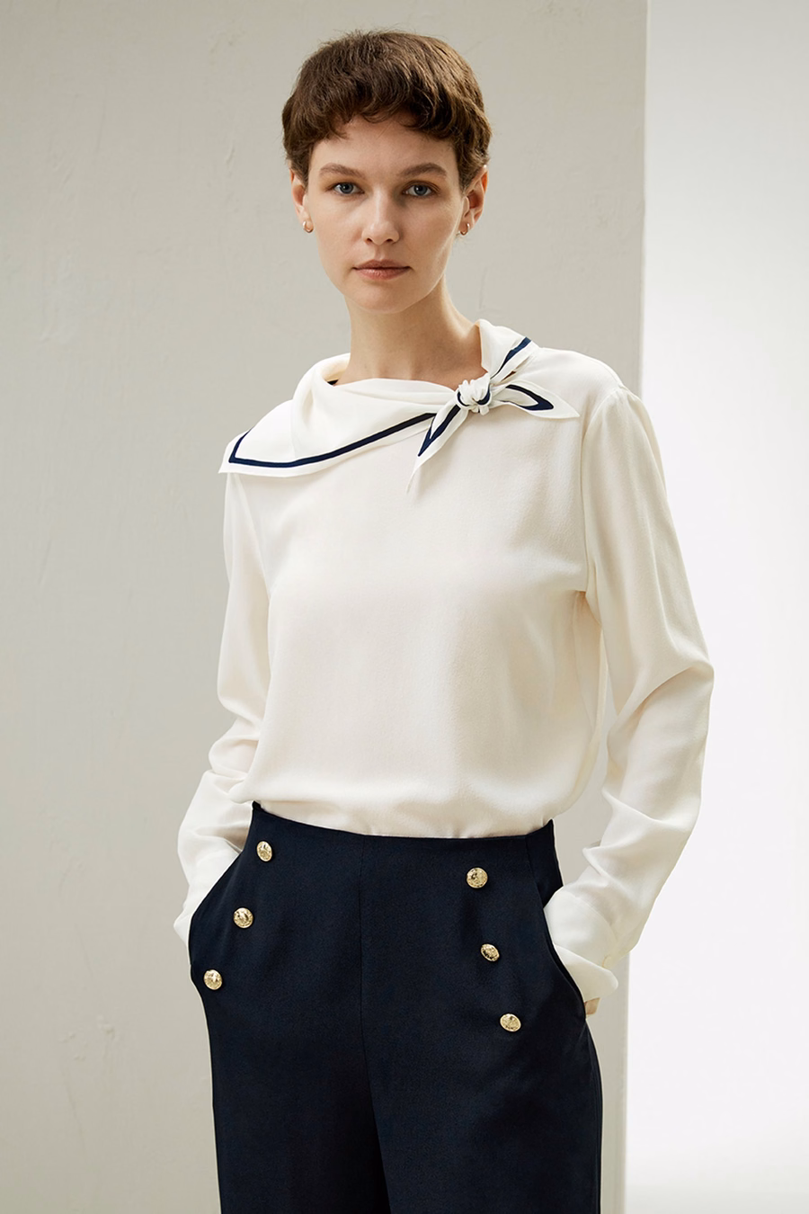 Nautical Collar Shirt