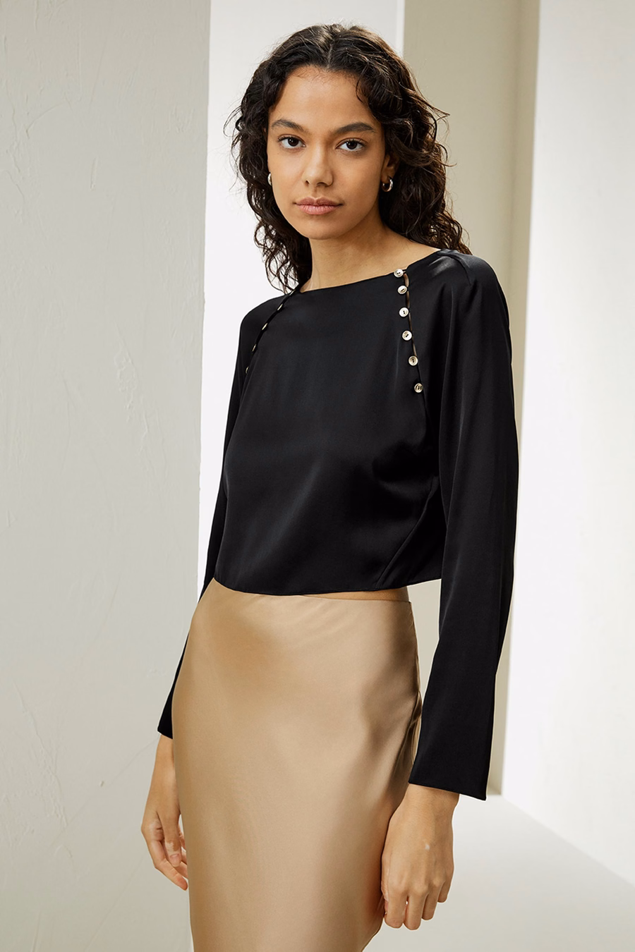 Visuale Pullover Zijden Top