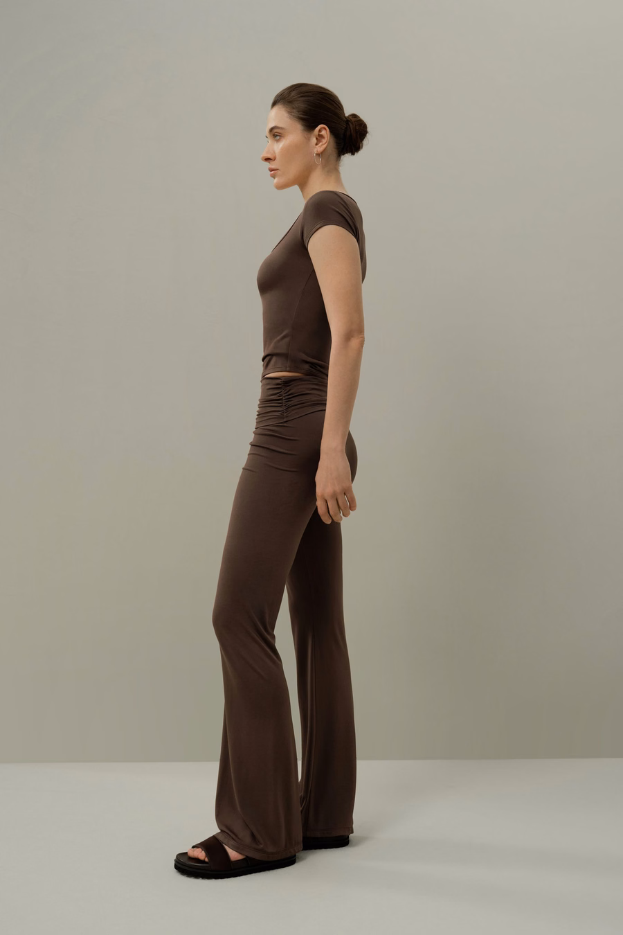 Silk Breeze Jersey Fluid Flare Pants