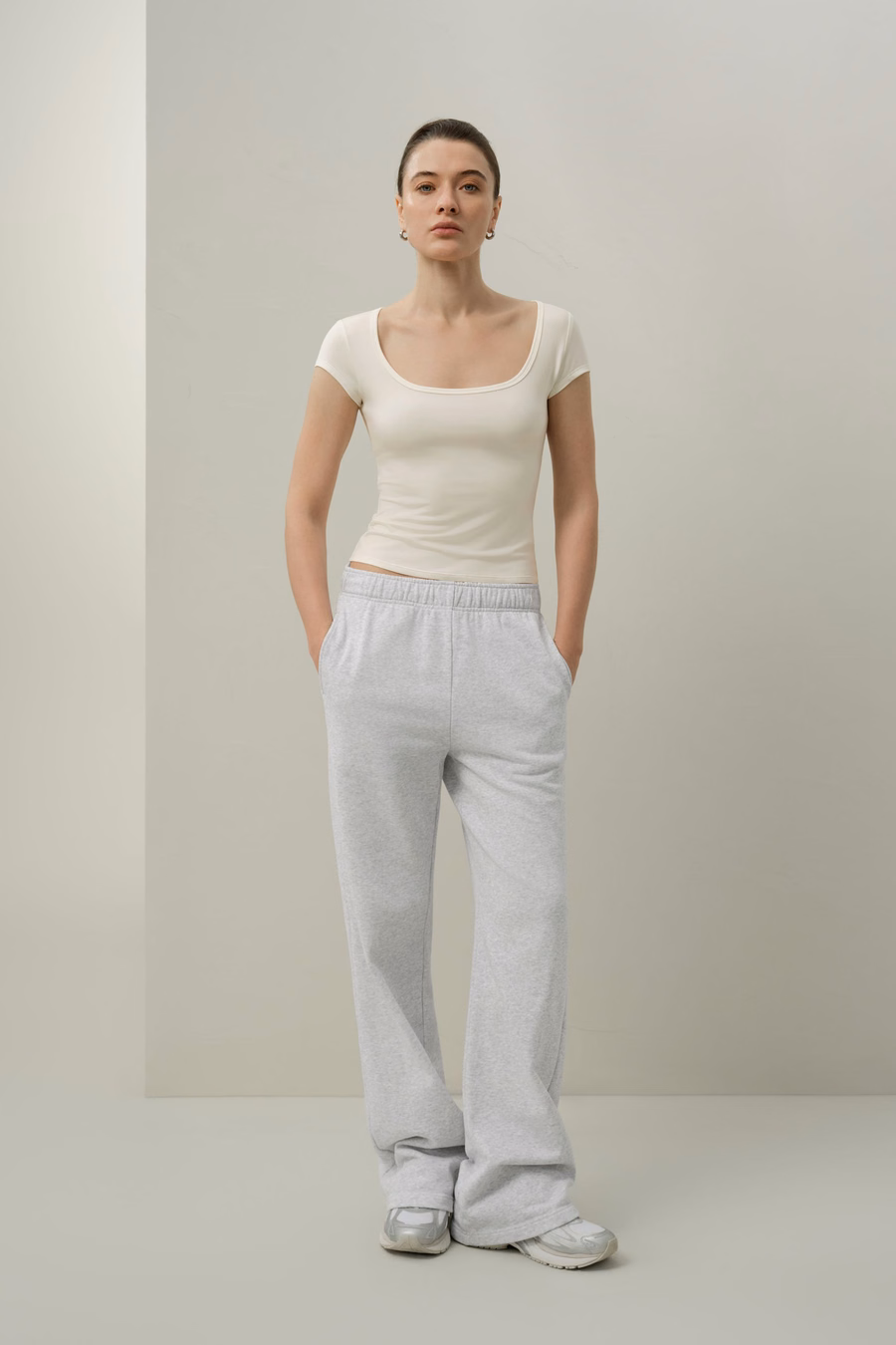 Silk Breeze Jersey Scoop Neck Tee