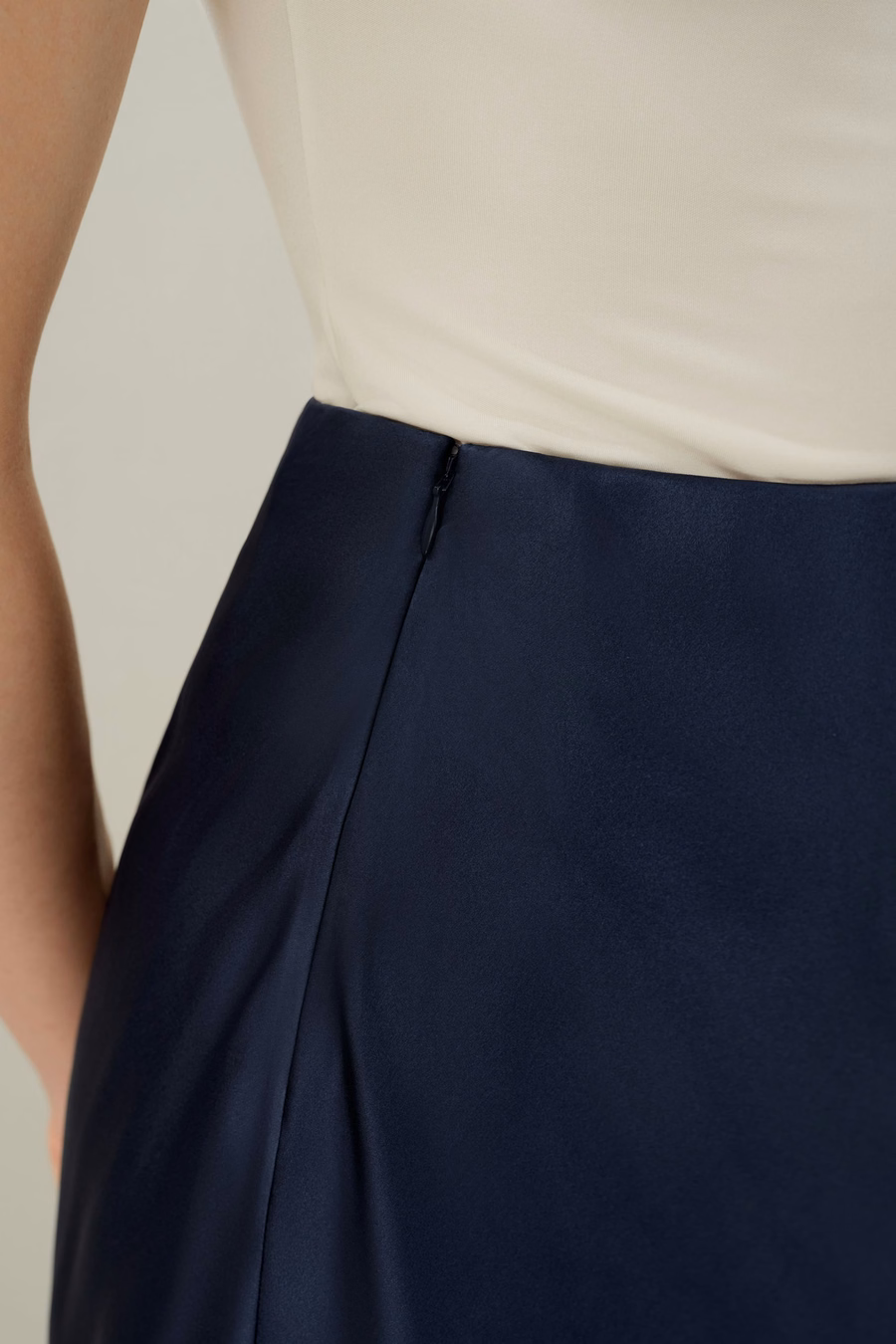 Rekbare Charmeuse Minimalistische Rok