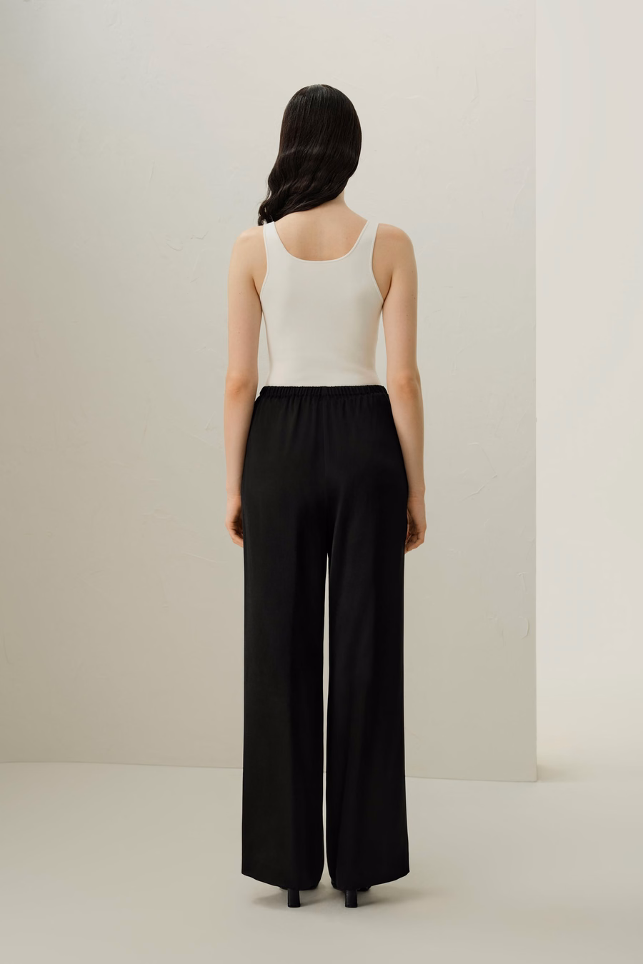 Dubbelzijdige Zijde Charmeuse Broek