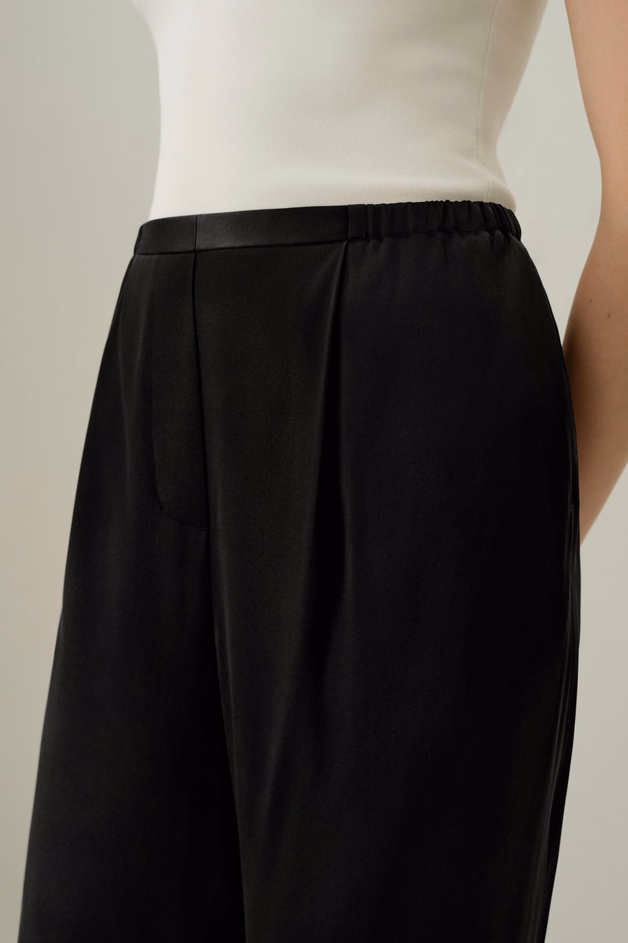 Dubbelzijdige Zijde Charmeuse Broek