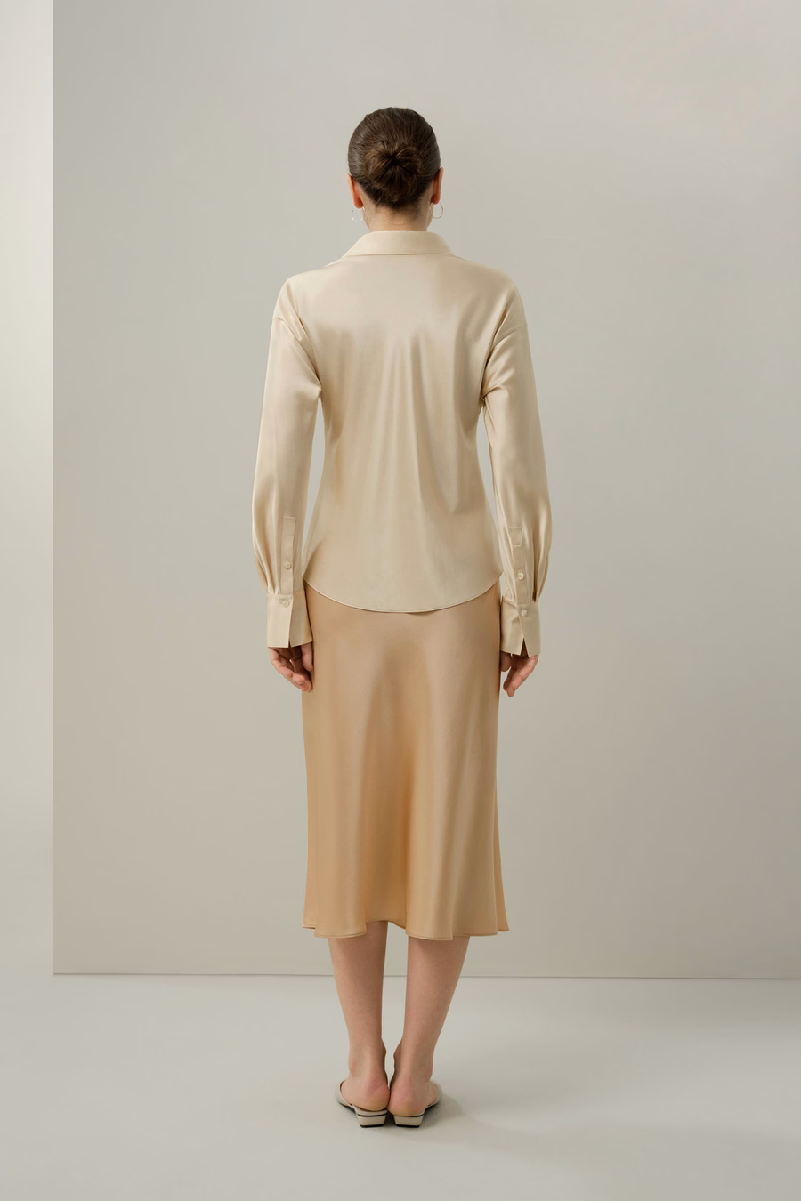 Bias Cut Zijde Rok