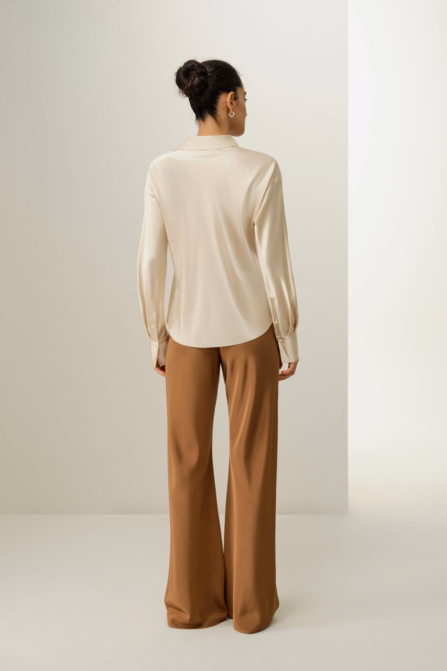 Bias Cut Zijde Shirt