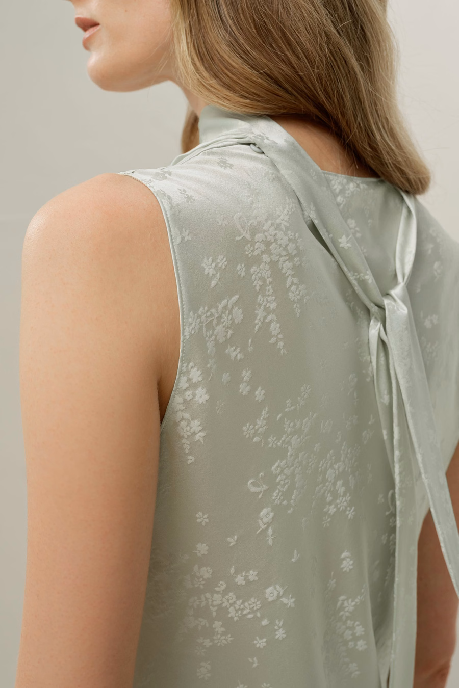 YING Jacquard Zijde Tank