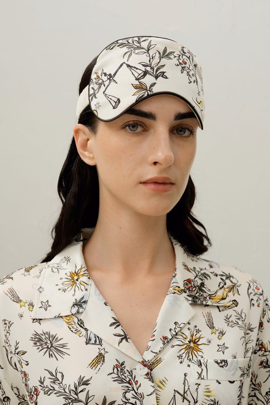 Libra Zodiac Silk Eye Mask
